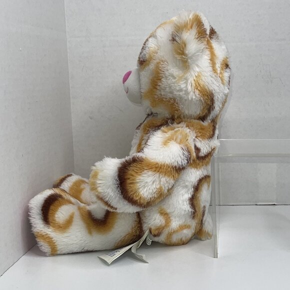 Build A Bear Workshop Girl Scout Smores Plush White Tan Brown swirl bear - Picture 6 of 12